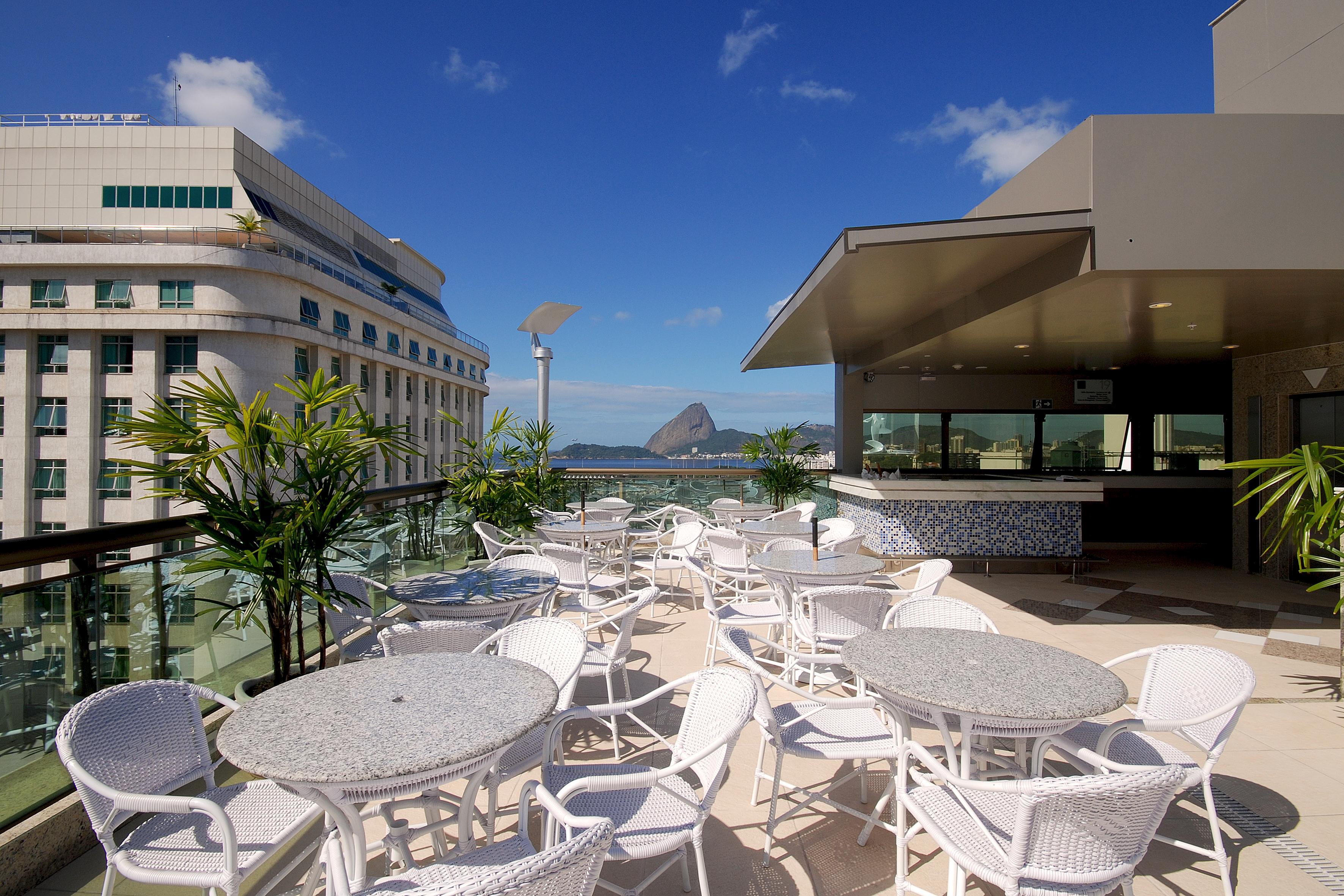 Hotel Atlantico Business Centro Rio de Janeiro Eksteriør bilde Rooftop terrace of a hotel in Rio de Janeiro